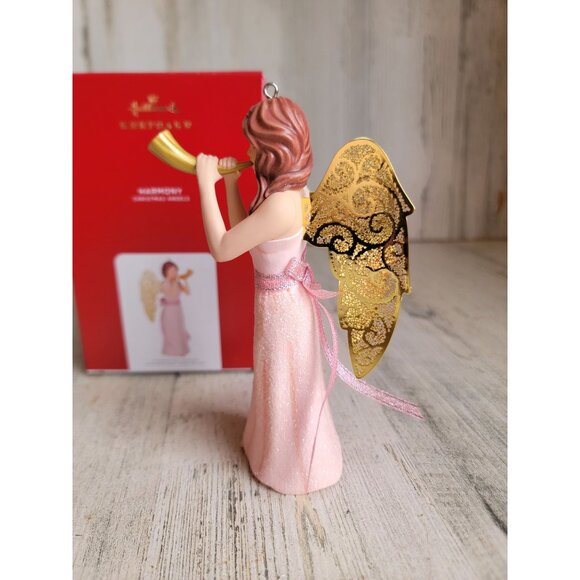 Hallmark Harmony Christmas angels horn ornament Xmas - Picture 2 of 6